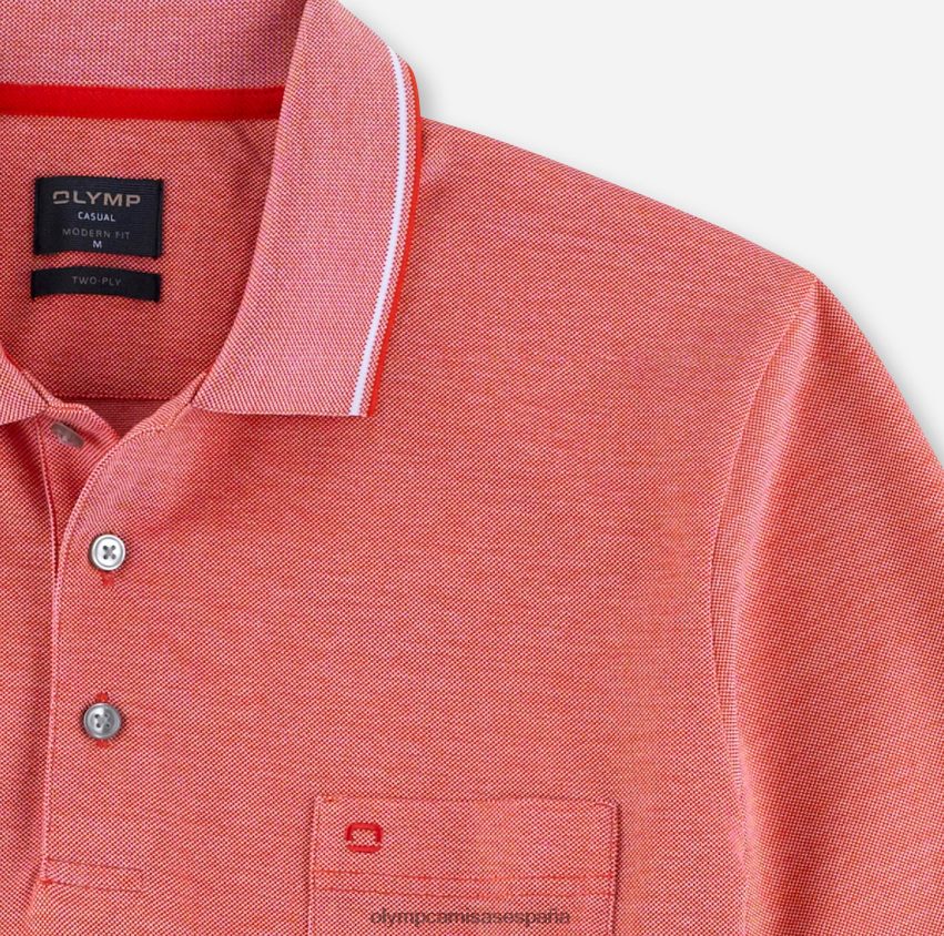 ropa OLYMP ajuste moderno casual, polo, óxido 8N2F2085