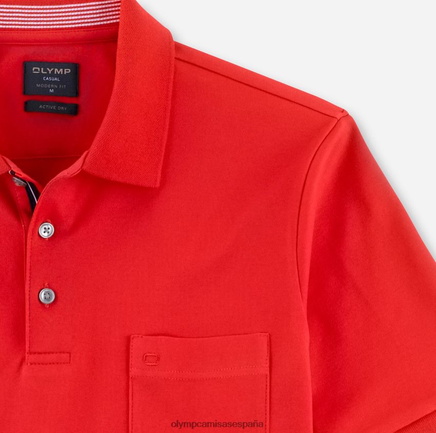 ropa OLYMP ajuste moderno casual, polo, óxido 8N2F2147