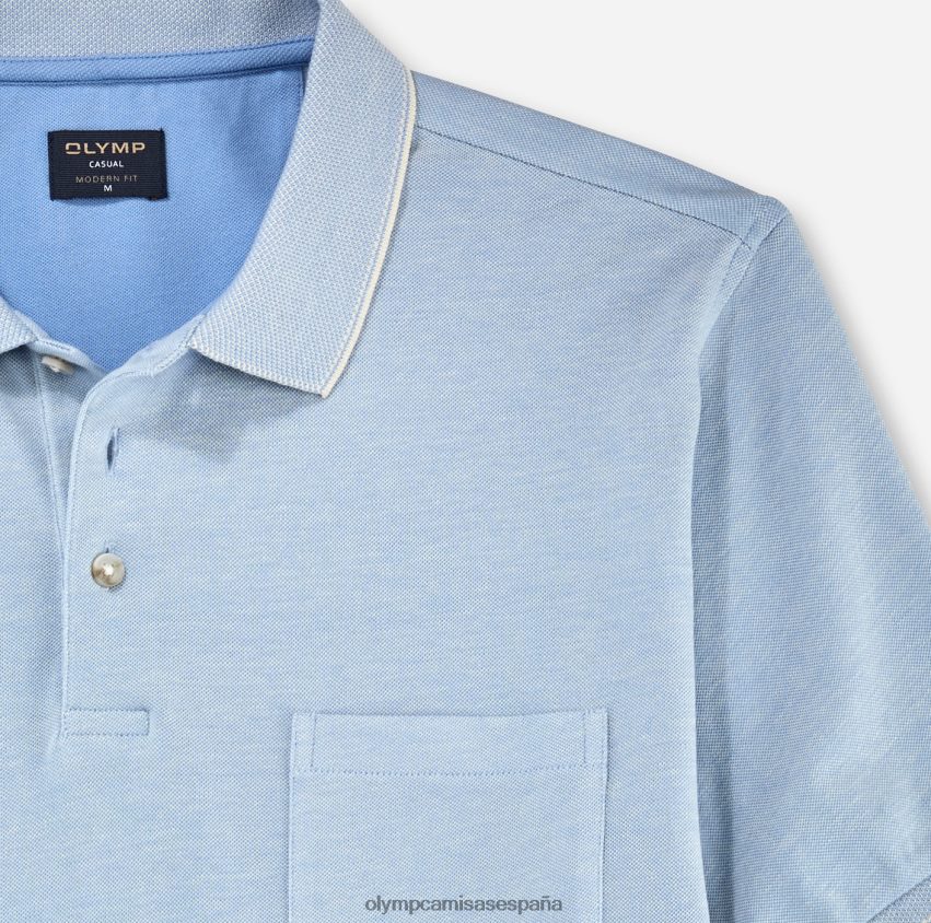 ropa OLYMP corte moderno e informal, polo, azul claro 8N2F2095