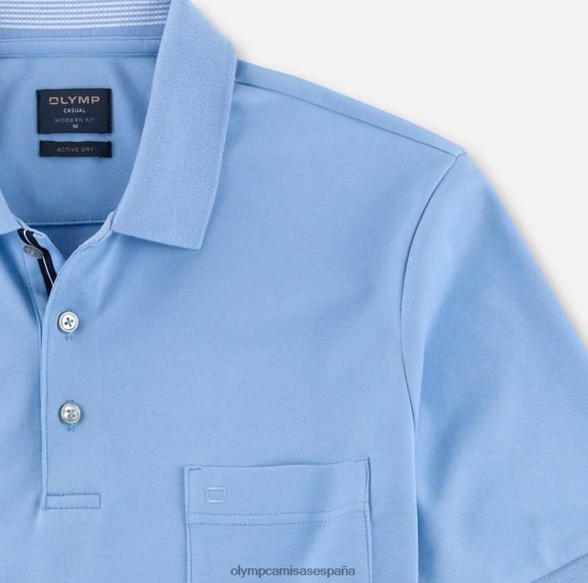ropa OLYMP corte moderno e informal, polo, azul claro 8N2F2098