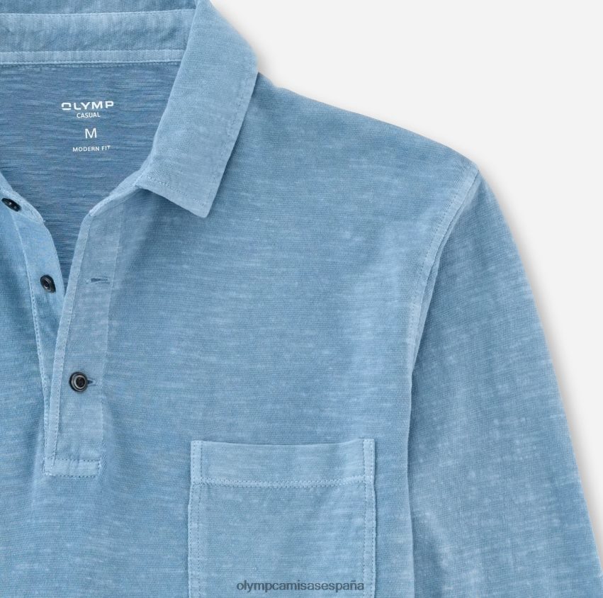 ropa OLYMP corte moderno e informal, polo, azul humo 8N2F2132