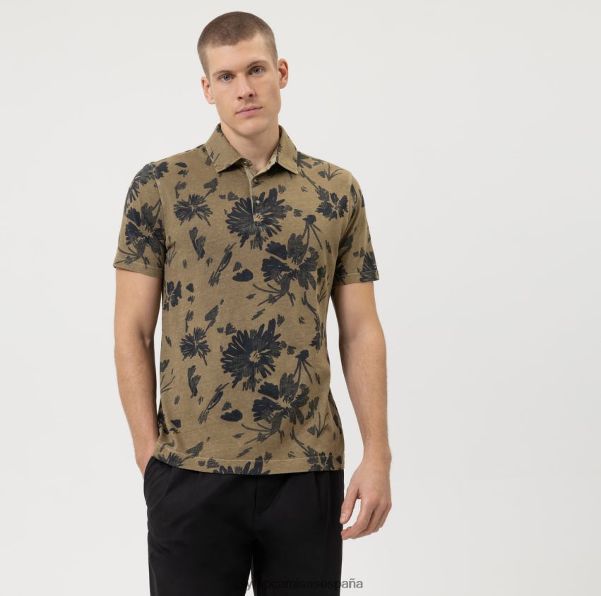 ropa OLYMP corte moderno e informal, polo, caqui 8N2F2088