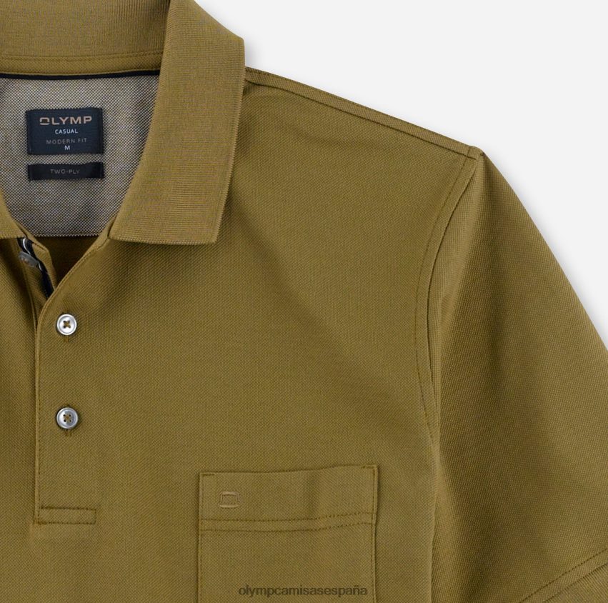 ropa OLYMP corte moderno e informal, polo, caqui 8N2F2101