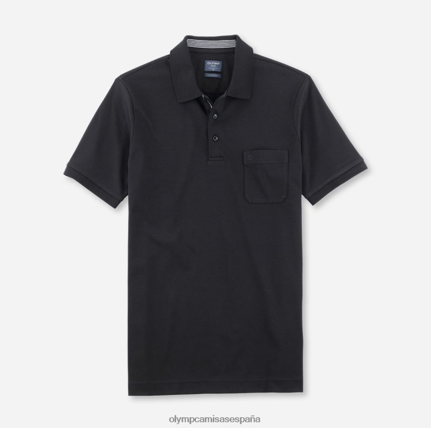 ropa OLYMP corte moderno e informal, polo, negro 8N2F2074