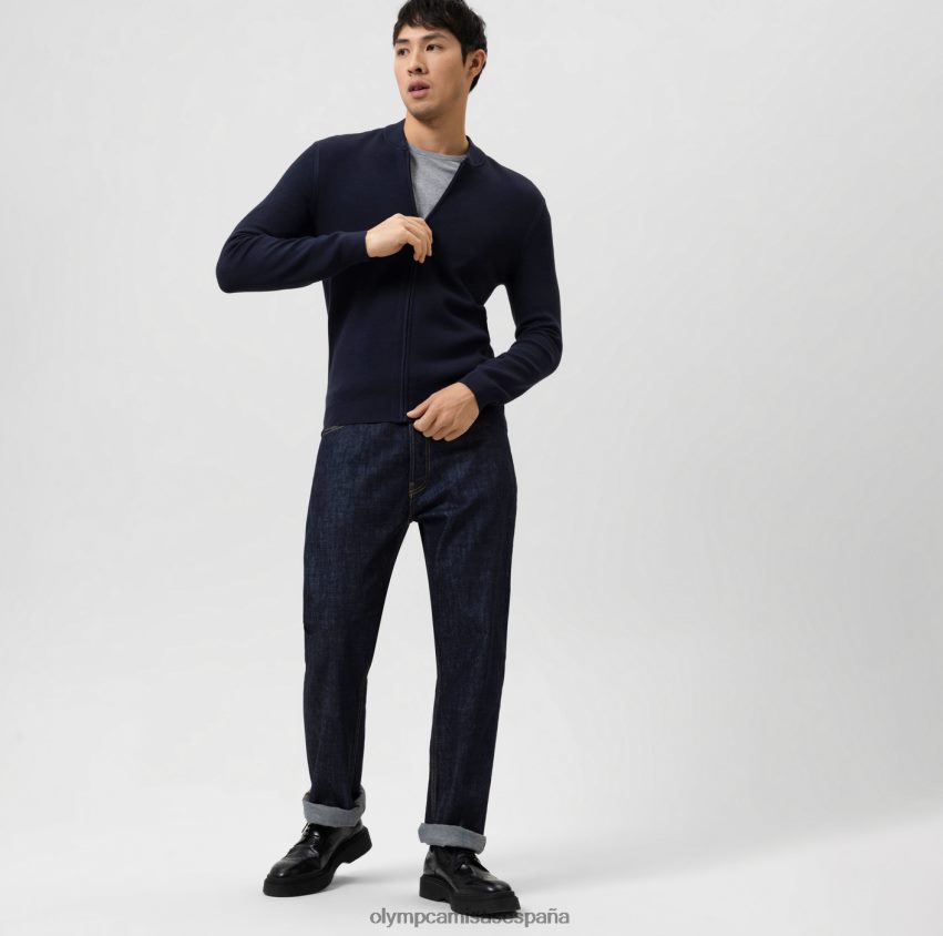 ropa OLYMP body fit de punto nivel cinco, cárdigan, marino 8N2F1942