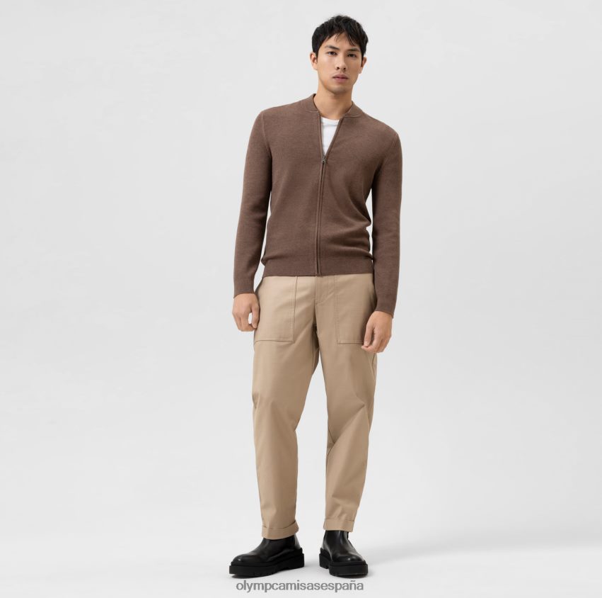 ropa OLYMP body fit de punto nivel cinco, cárdigan, marrón 8N2F1938