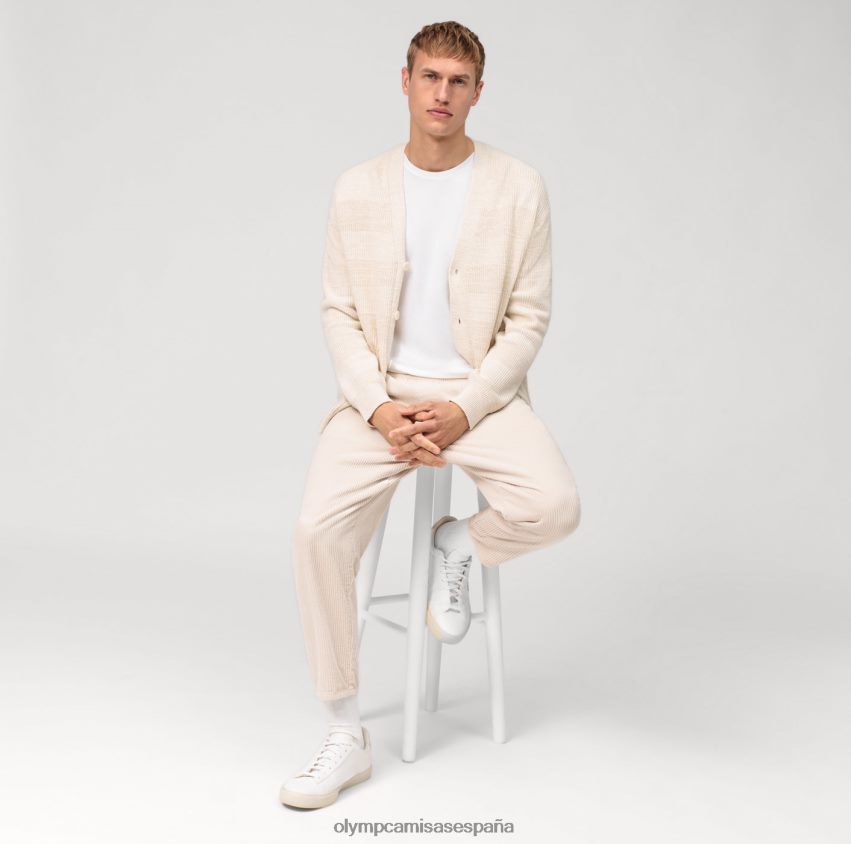 ropa OLYMP cárdigan de punto casual, blanco roto 8N2F1931