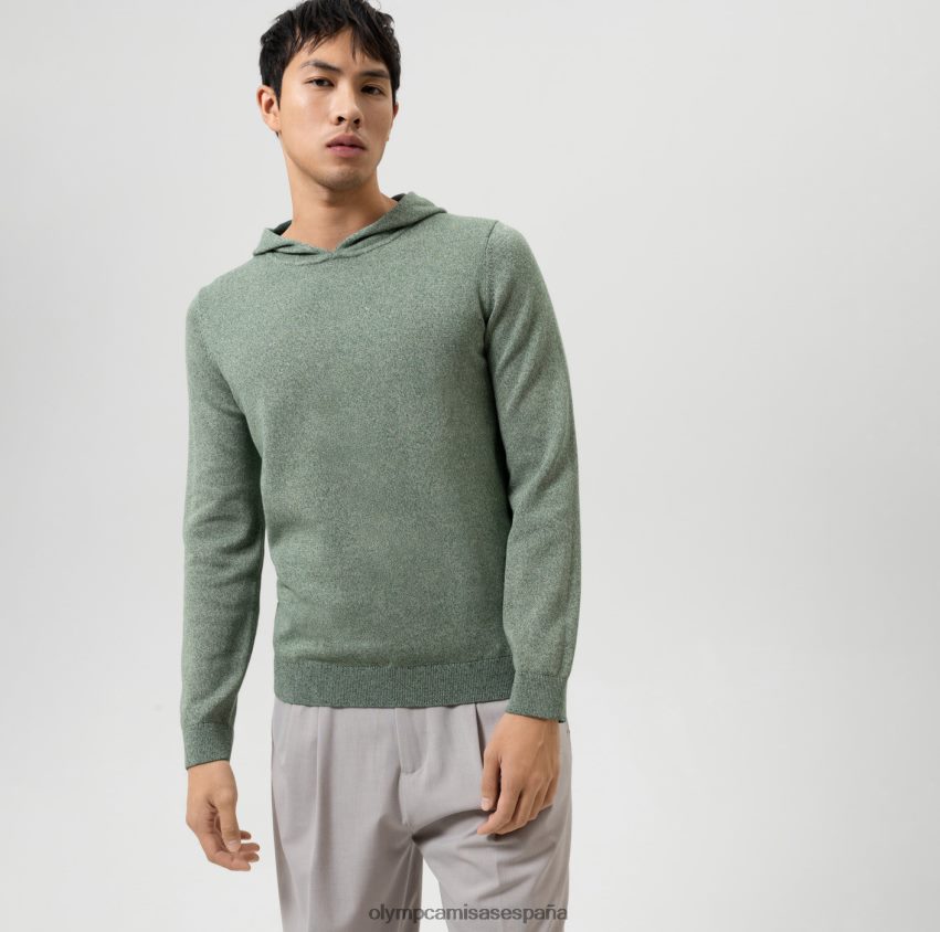 ropa OLYMP Body Fit de punto de nivel cinco, jersey, verde 8N2F1757