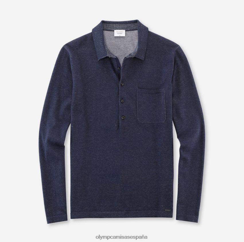ropa OLYMP body fit de punto nivel cinco, cuello polo, marino 8N2F1759