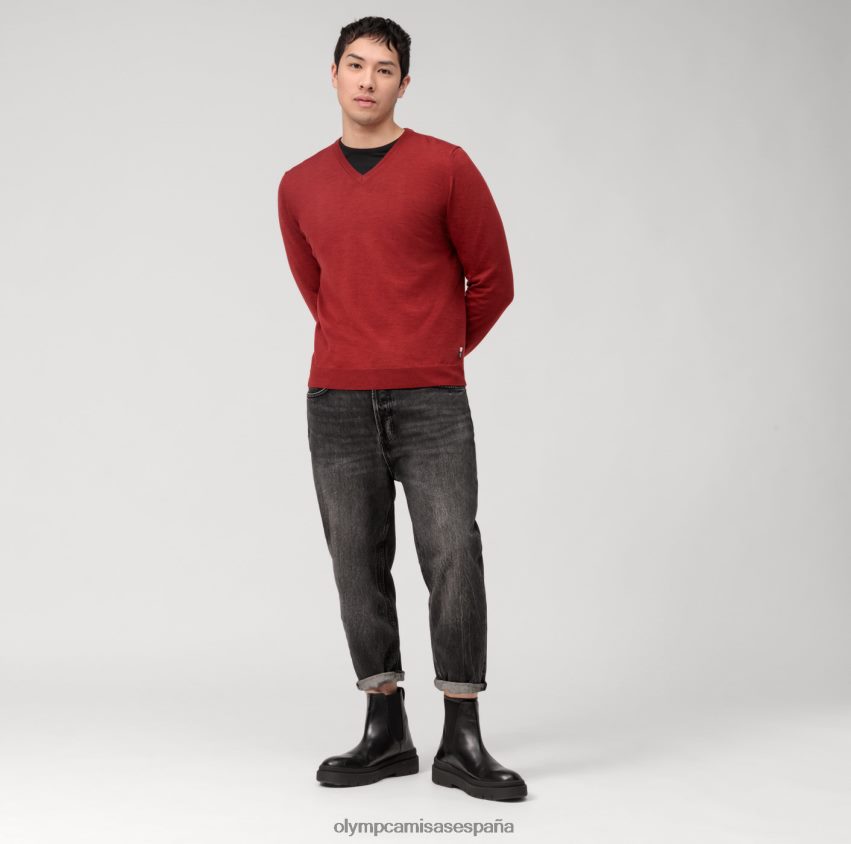 ropa OLYMP jersey de punto casual, barolo 8N2F1765