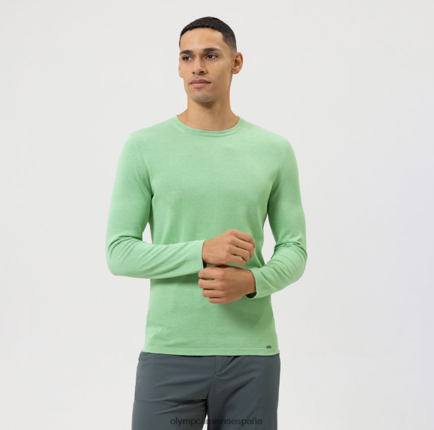 ropa OLYMP jersey de punto casual, verde claro 8N2F1839