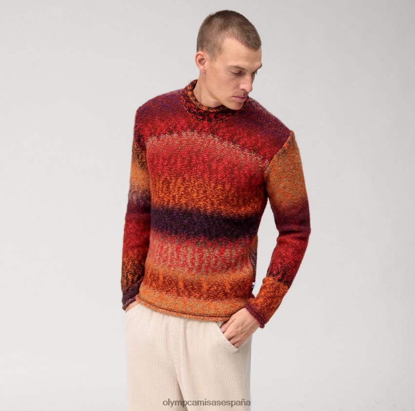 ropa OLYMP jersey de punto informal, burdeos 8N2F1753