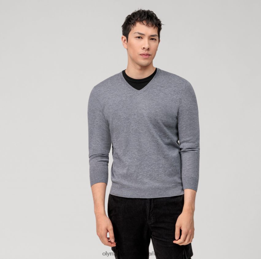 ropa OLYMP jersey de punto informal, gris plateado 8N2F1801