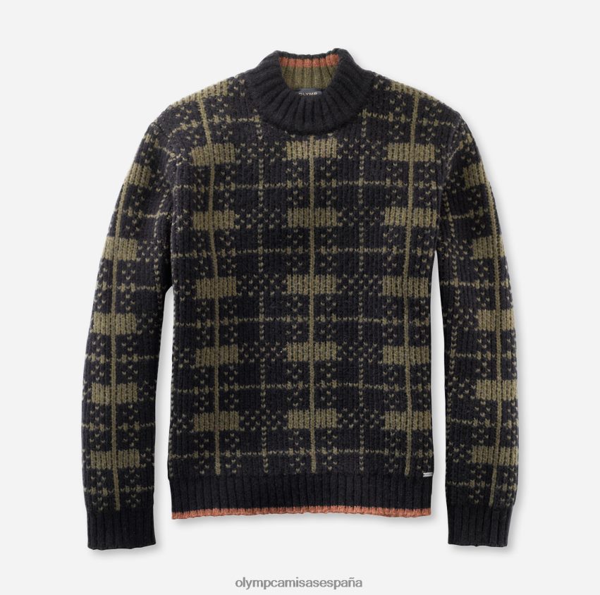 ropa OLYMP prendas de punto corte moderno, jersey con cuello alto, marino 8N2F1852