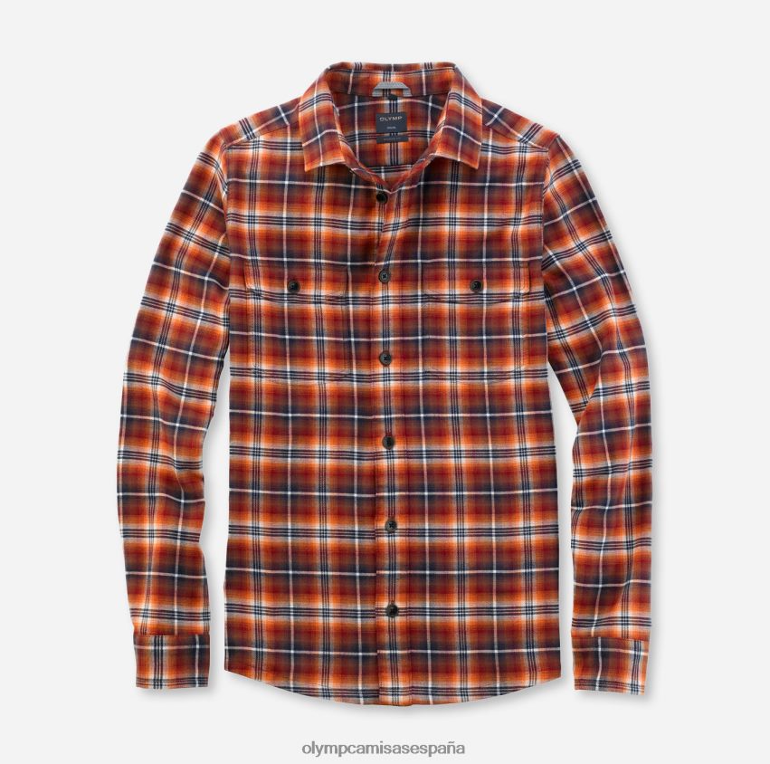 ropa OLYMP sobrecamisa casual, camisa casual, kent, caramelo 8N2F1987