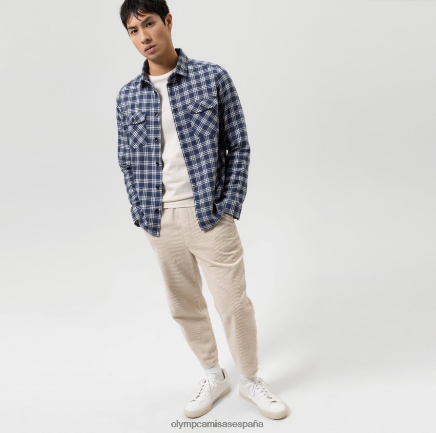 ropa OLYMP sobrecamisa casual, camisa casual, kent, marino 8N2F1955