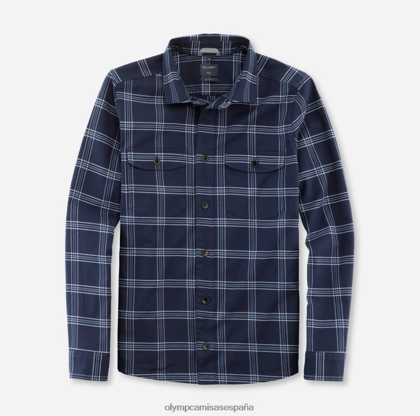 ropa OLYMP sobrecamisa casual, camisa casual, kent, marino 8N2F1976