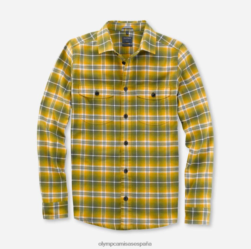 ropa OLYMP sobrecamisa casual, camisa casual, kent, oliva 8N2F1986