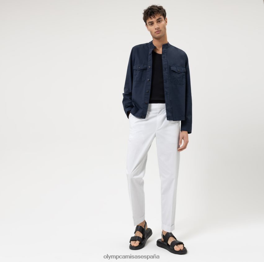 ropa OLYMP sobrecamisa casual elegante de nivel cinco, camisa casual, marino 8N2F1962