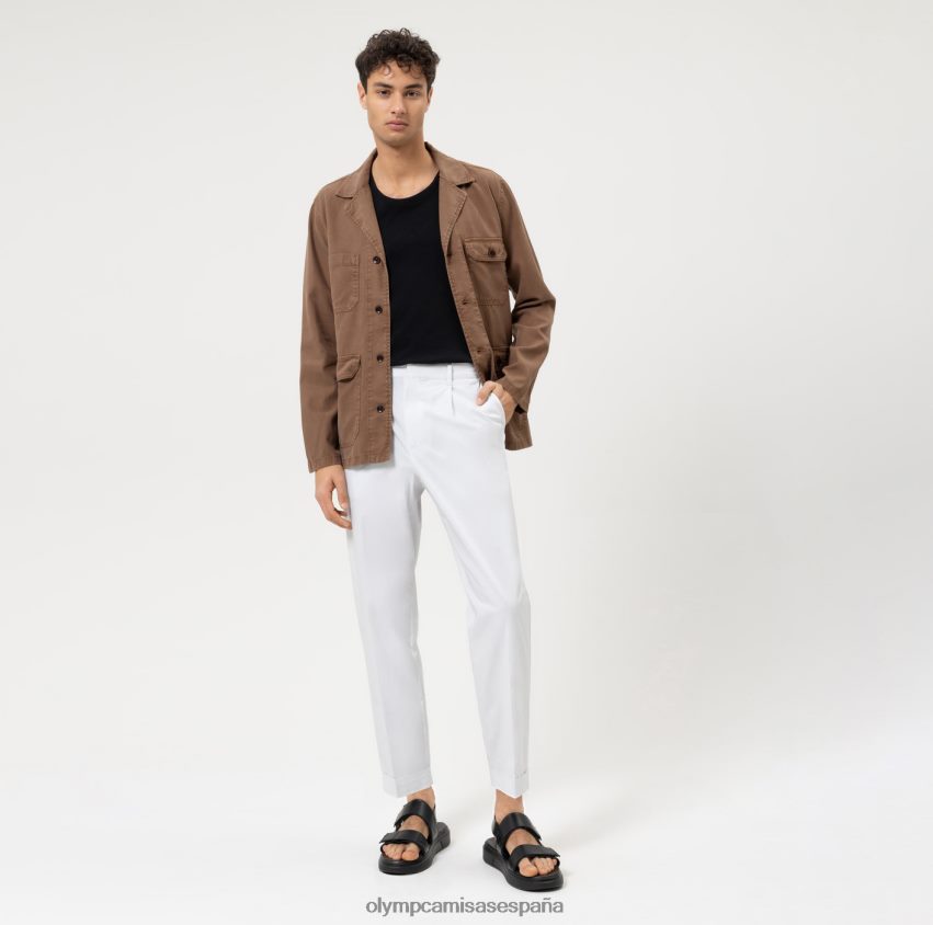 ropa OLYMP sobrecamisa casual elegante de nivel cinco, camisa informal, marrón 8N2F1961